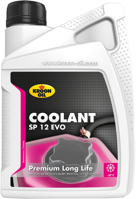 Kroon-Oil – Kühlmittel SP 12 Evo – Frostschutz – 38 °C – 1 Liter – Rosa