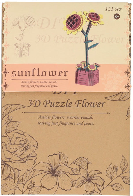 Lobbes Spielzeug z. B. Lobbes Holzbausatz Sonnenblumen 3D - Kreativspielzeug 121-tlg.