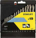 Stanley boormetaalset 19szt. 1-10 mm