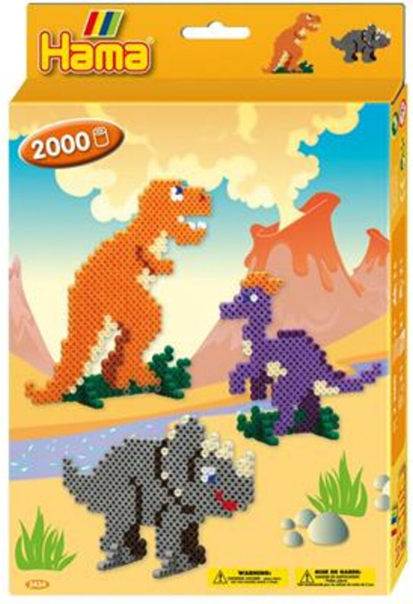Hama Bügelperlen Dinosaurier