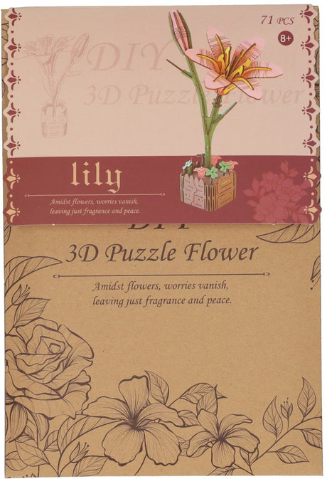 Lobbes Spielzeug zB Lobbes Holzbausatz Lilie 3D - Kreativspielzeug Blumen.