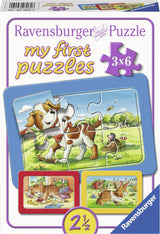 Ravensburger Jigsaw Puzzle meine tierischen Freunde, 3x6st.