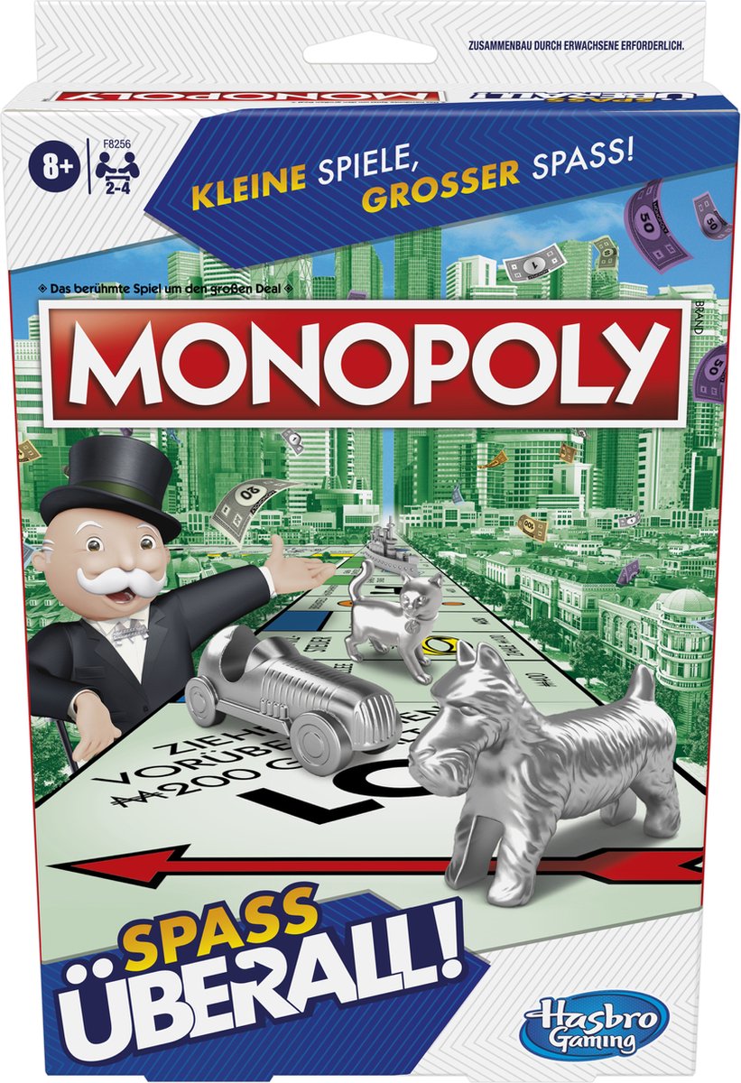 Hasbro Gaming Monopoly Grab Go Brettspiel Wirtschaftssimulation
