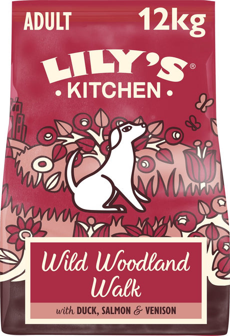 Lily's Kitchen – Hundefutter – Trockenfutter – Ente, Lachs und Hirsch – 12 kg