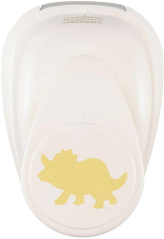 Vaessen creative pons - figuurpons - dino triceratops - 3,3 x 4,9 cm