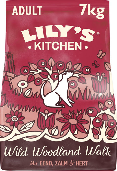 Lily's Kitchen - Hundefutter - Trockenfutter - Wilder Waldspaziergang mit Ente, Lachshirsch - 7 kg