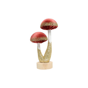 Countryfield ornament paddenstoelen pejo s roze polystone 10x6x18cm