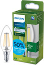 Philips led philips ultra efficient led - kogellamp - mat - 40w - e14 fitting - warmwit licht - energielabel a