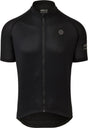 Agu core fietsshirt heren korte mouwen - zwart - drie achterzakken - ykk-rits over de hele lengte - sneldrogend interlock