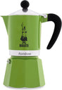 Bialetti Regenbogengrün 6 Tassen – Espressokanne – Aluminium – 270 ml