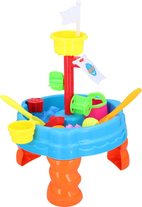 Sand- und Wassertisch mit Turm, 22-tlg.