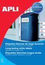 Apli wetterfeste Etiketten, Format 210 x 297 mm (B x H), 20 Stück, 1 pro Blatt, Karton mit 20 Blatt