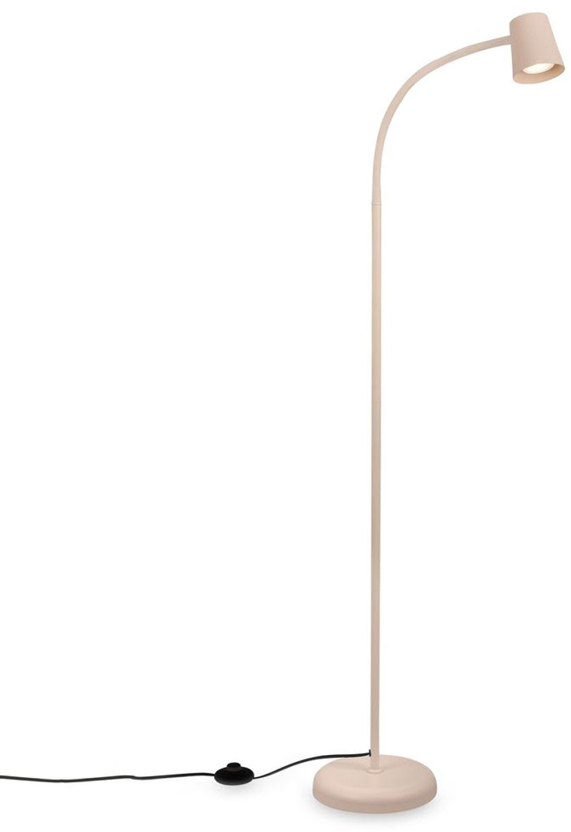 Briloner skriva – Stehleuchte – Stehleuchte drehbar – mit Fußschalter – Gu10-Fassung – Schreibtischleuchte – ø21 x 127,5 cm – Beige