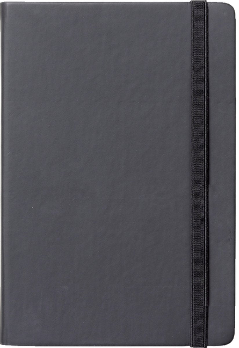 Quantore - Notizbuch - A5 - Schwarz - Hardcover - liniert - 1 Stück