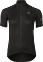 Agu core fietsshirt dames korte mouwen - zwart - drie achterzakken - ykk-rits over de hele lengte - sneldrogend interlock