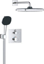 Grohe Präzisions-Einbauduschsystem – quadratisches Bedienfeld – Chrom