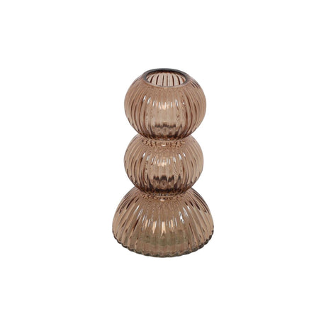 Countryfield vaas miguel s bruin glas ã˜9xh14,5cm