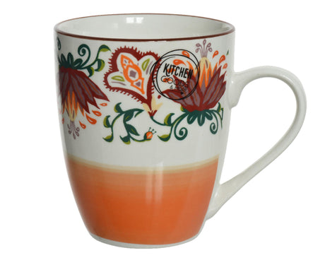 Decoris Becher aus Porzellan L11,8-B8,2-H10cm