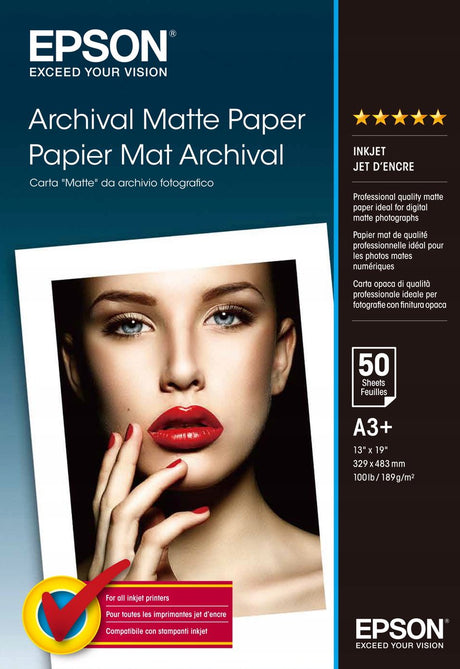 Epson mattes Fotopapier A3+ 189g 50 Blatt