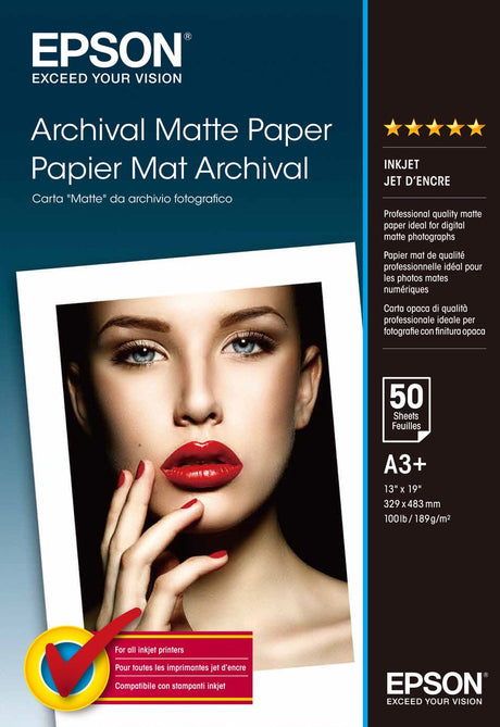 Epson mattes Fotopapier A3+ 50 Blatt 189g