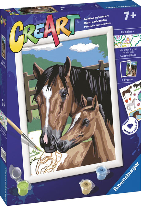 Ravensburger Creart Painting bei Number - Dollen mit Fohlen