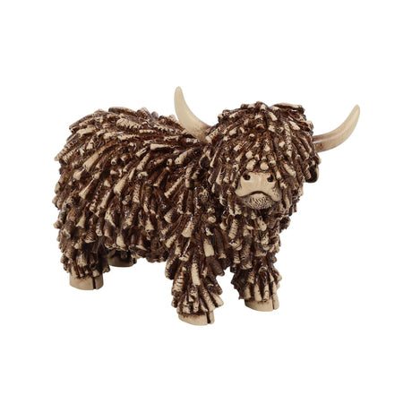 Countryfield schotse hooglande dorkas s bruin polystone 18x8,5x13cm