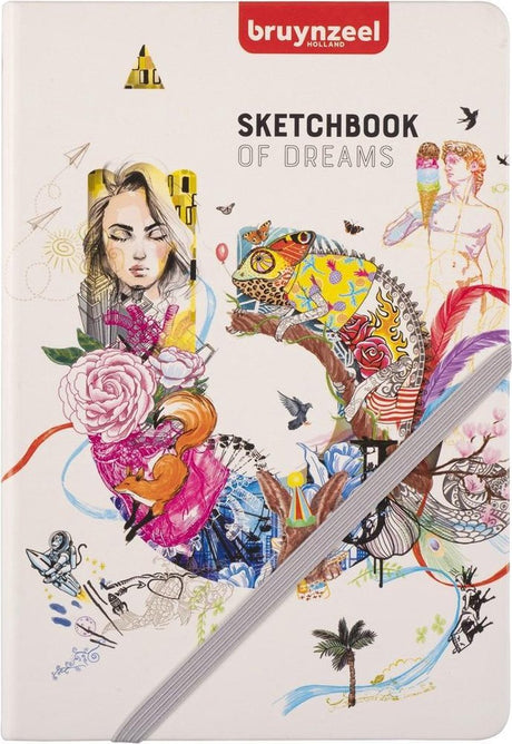 Bruynzeel Creatives Skizzennotizbuch A5, 140 g, 80 Blatt