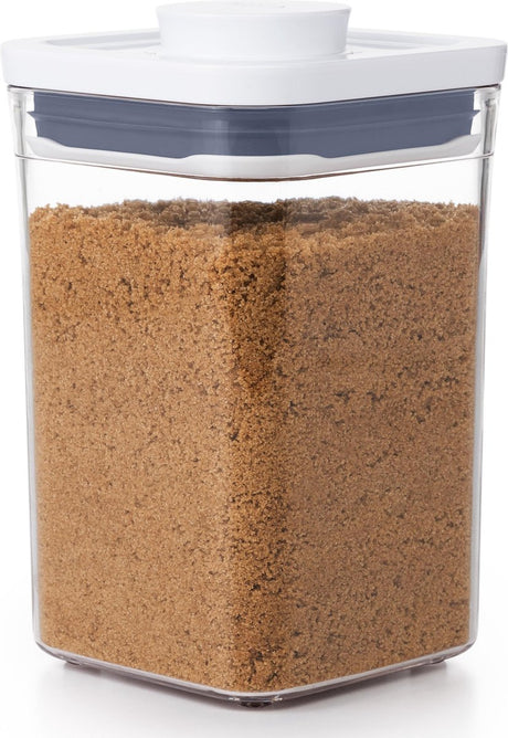 Oxo-Aufbewahrungsdose „Pop“, klein, quadratisch – niedrig (1,0 Liter)