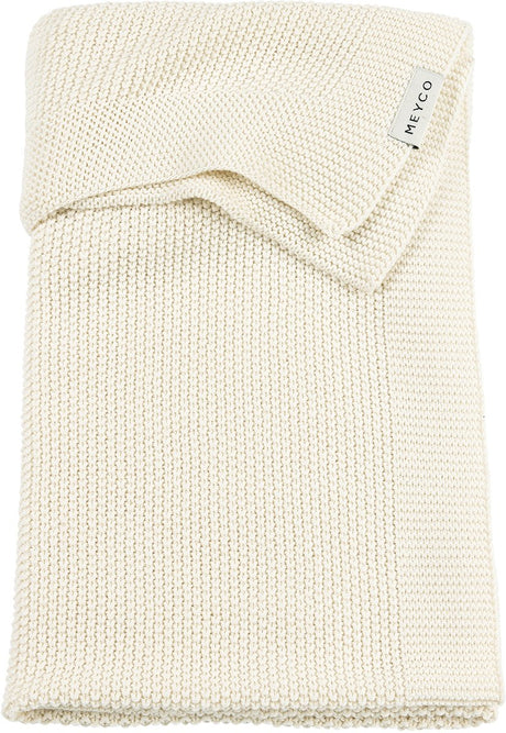 Meyco Baby-Mini-Relief-Kinderbettdecke – Natur – 100 x 150 cm – 1,0 Tog