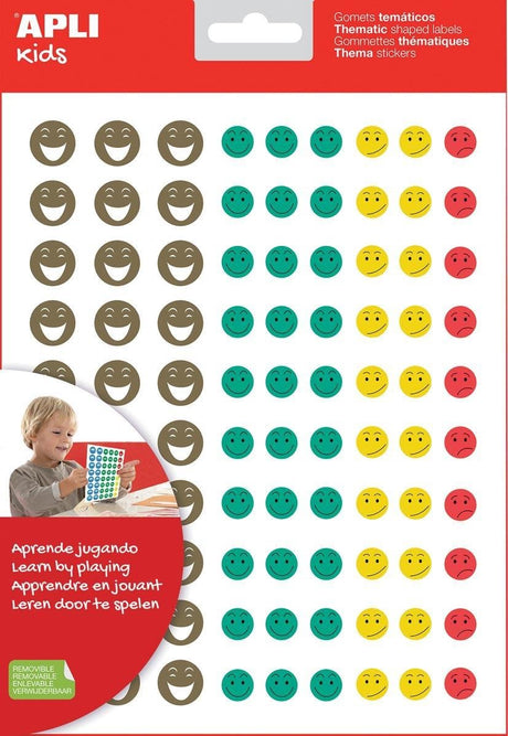 Apli Kids Belohnungsaufkleber Happy Smile, Blister mit 12 Blatt