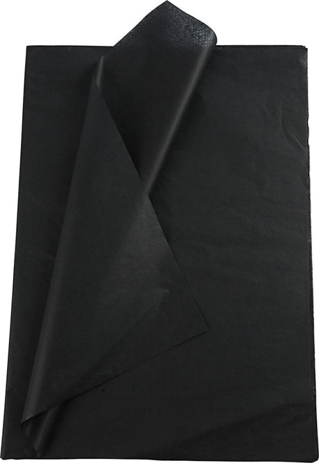 Creativ Company TissuePapier Black 10 Blätter 14 Gr, 50x70 cm