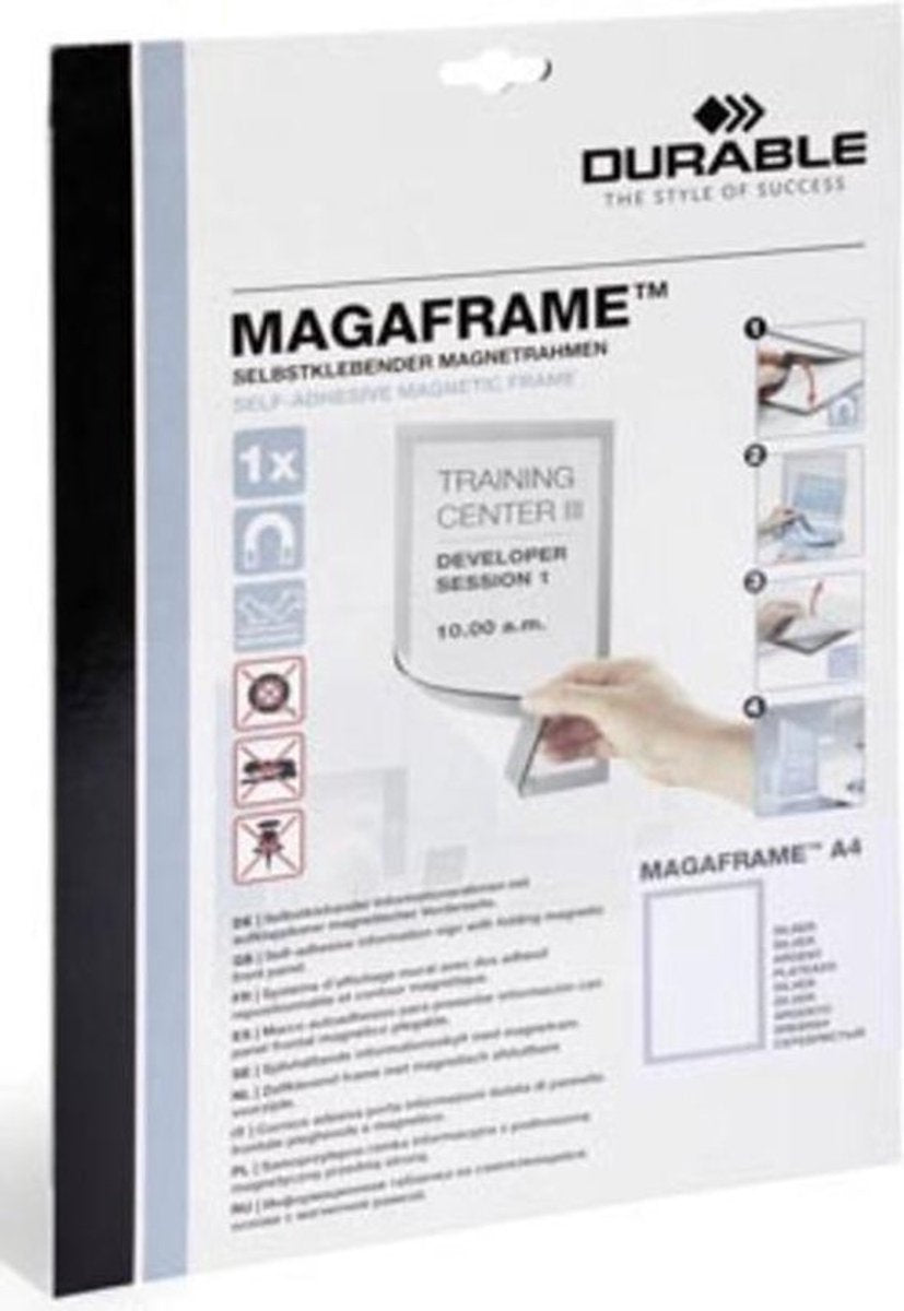 Robuster Duraframe A4 Silber | im Hängekoffer