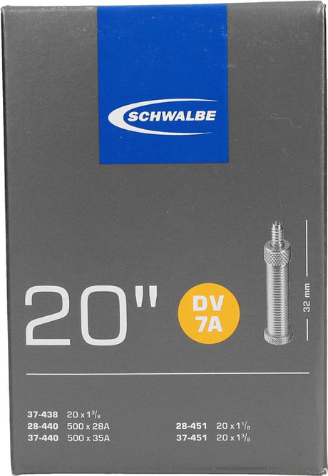 Schwalbe Innenrohr 20 x 1 1 8-3 8 Zoll (28 37-440 451) DV 32 mm
