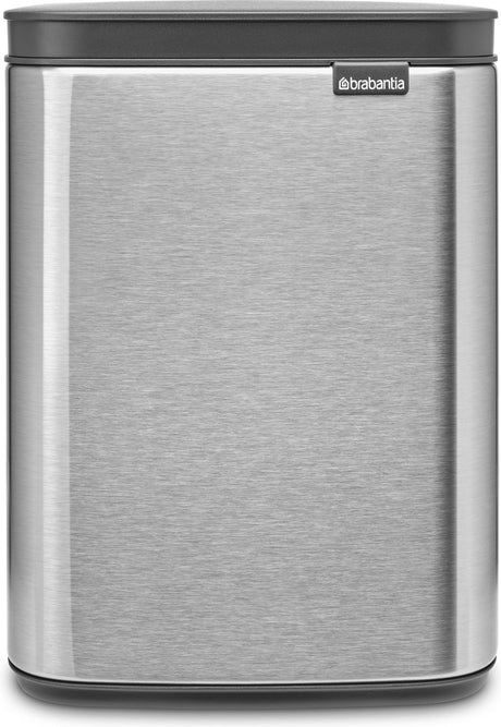 Brabantia Bo Abfallbehälter, 4 l – mattierter Stahl, fingerabdrucksicher