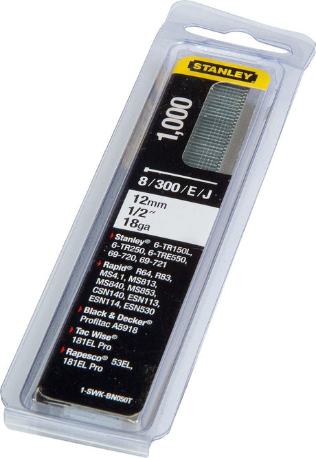 Stanley-Nägel 12 mm Typ J – 1000 Stück
