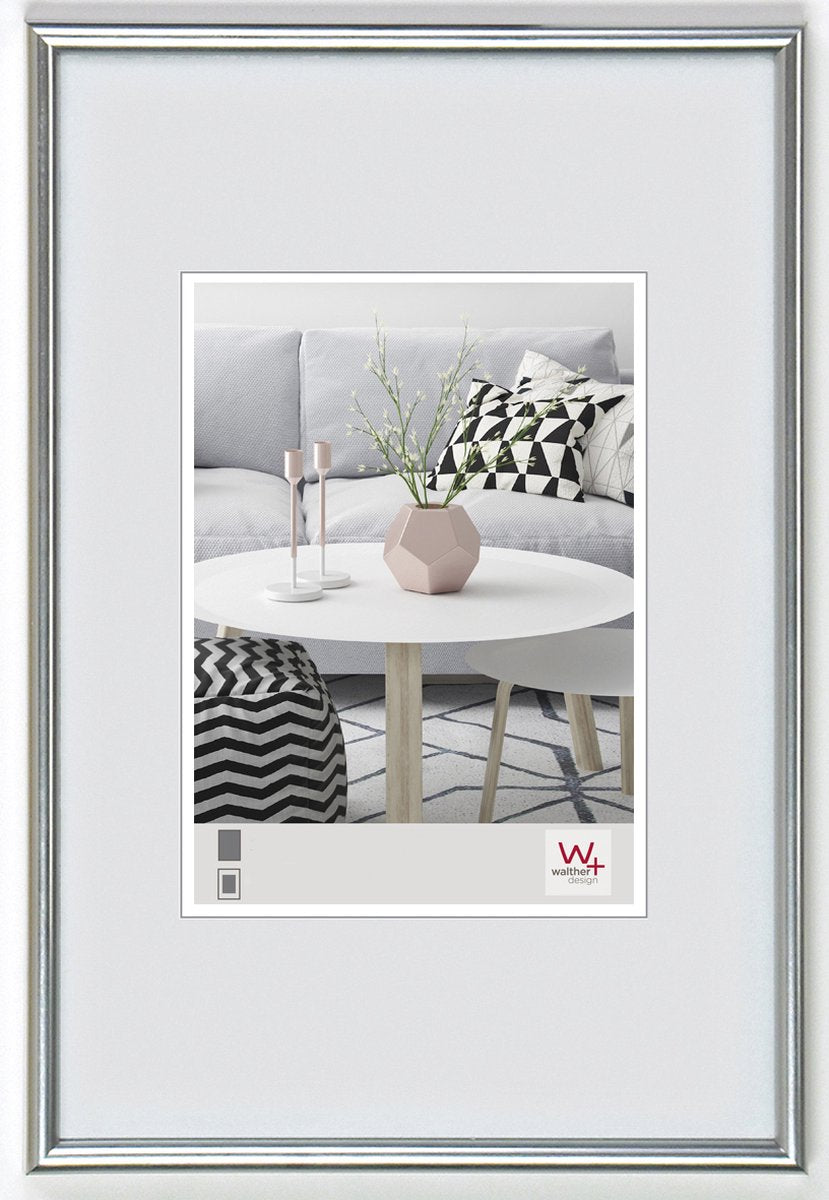 Walther Galeria - Kunststoffrahmen - Fotogröße 15x20 cm - Silber