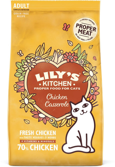 Lily's Kitchen – Katzenfutter für ausgewachsene Hühnchen-Aufläufe