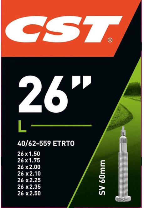 CST Binnenband 26x1.75-1.90-2.30 Etro 47 62-559, Ventil: Presta French 60 mm