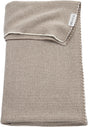 Meyco baby stripe wiegdeken - dark taupe natural - 75x100cm - 1.0 tog