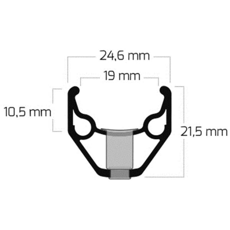 Ryde Velg Zac 2000 28 622 x 19C Aluminium 36 Löcher 14g Schwarz