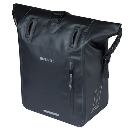 Basil einzelne Fahrradtasche Rivo M Plane Mik 12–15 l 14 x 25 x 38 cm – Schwarz