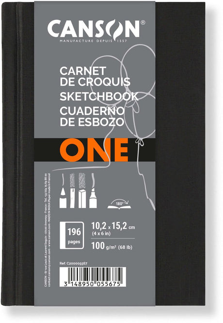 Canson Zeichenpapier 10,2 x 15,2 cm 100 g m² Relief schwarz 1 Stück