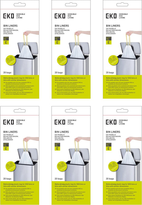 Eko - afvalzakken 25-35 ltr (e) (6x12 stuks) - - wit - afvalzak
