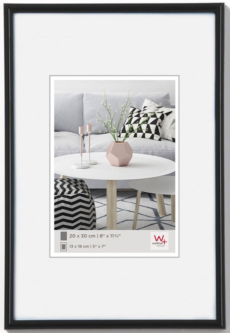 Walther Galeria - Kunststoffrahmen - Fotogröße 20x30 cm - Schwarz