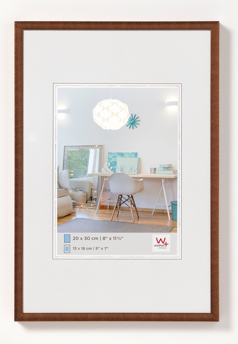 Walther New Lifestyle - Kunststoffrahmen - Fotogröße 20x30 cm - Bronze