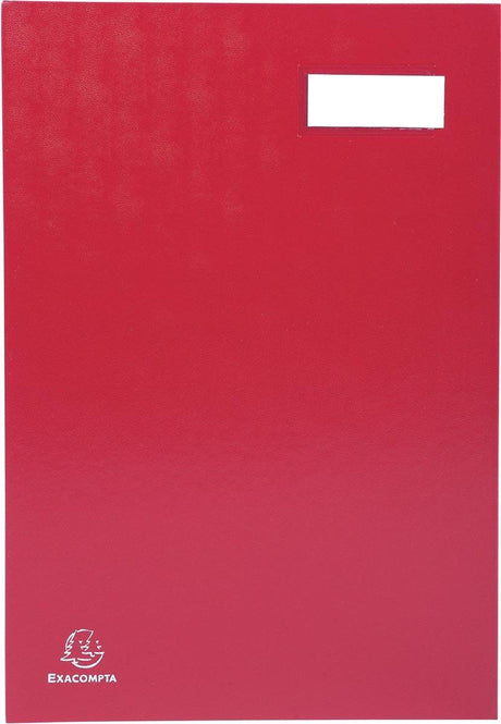 Exacompta Handzeichenmappe für ft 24 x 35 cm | aus mit PVC überzogenem Karton | 20 Formate | rot