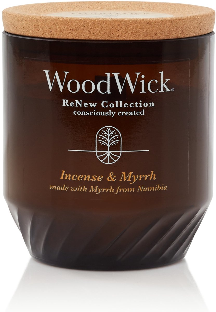 Woodwick renew large geurkaars - incense myrrh - 75 branduren