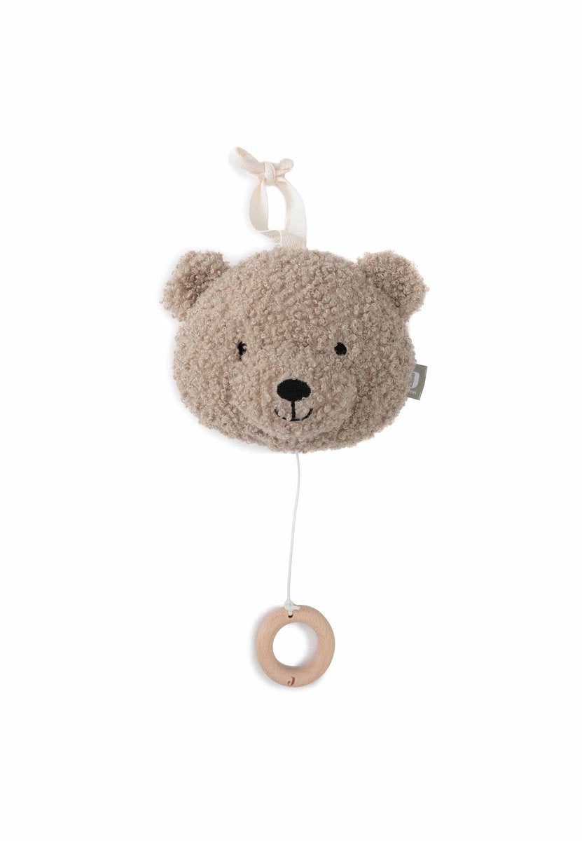 Jollein Musikaufhänger Teddybär olivgrün