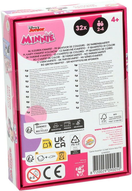 Kreativ-Bastelgruppe „Minnie-Maus-Quartett“ – 32 Karten