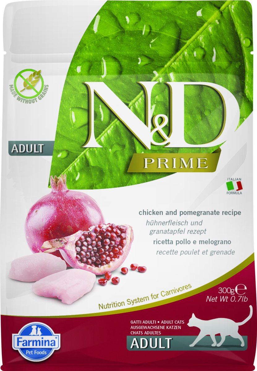 Farmina n d Kat Prime Chicken Granatapfel Adult 300 Gramm